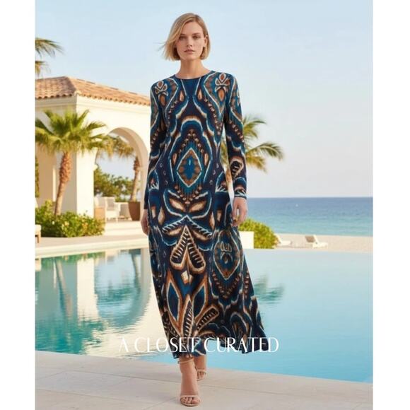 FARM Rio Dresses & Skirts - Farm Rio Lenzing Ikat Maxi Dress NWT XS